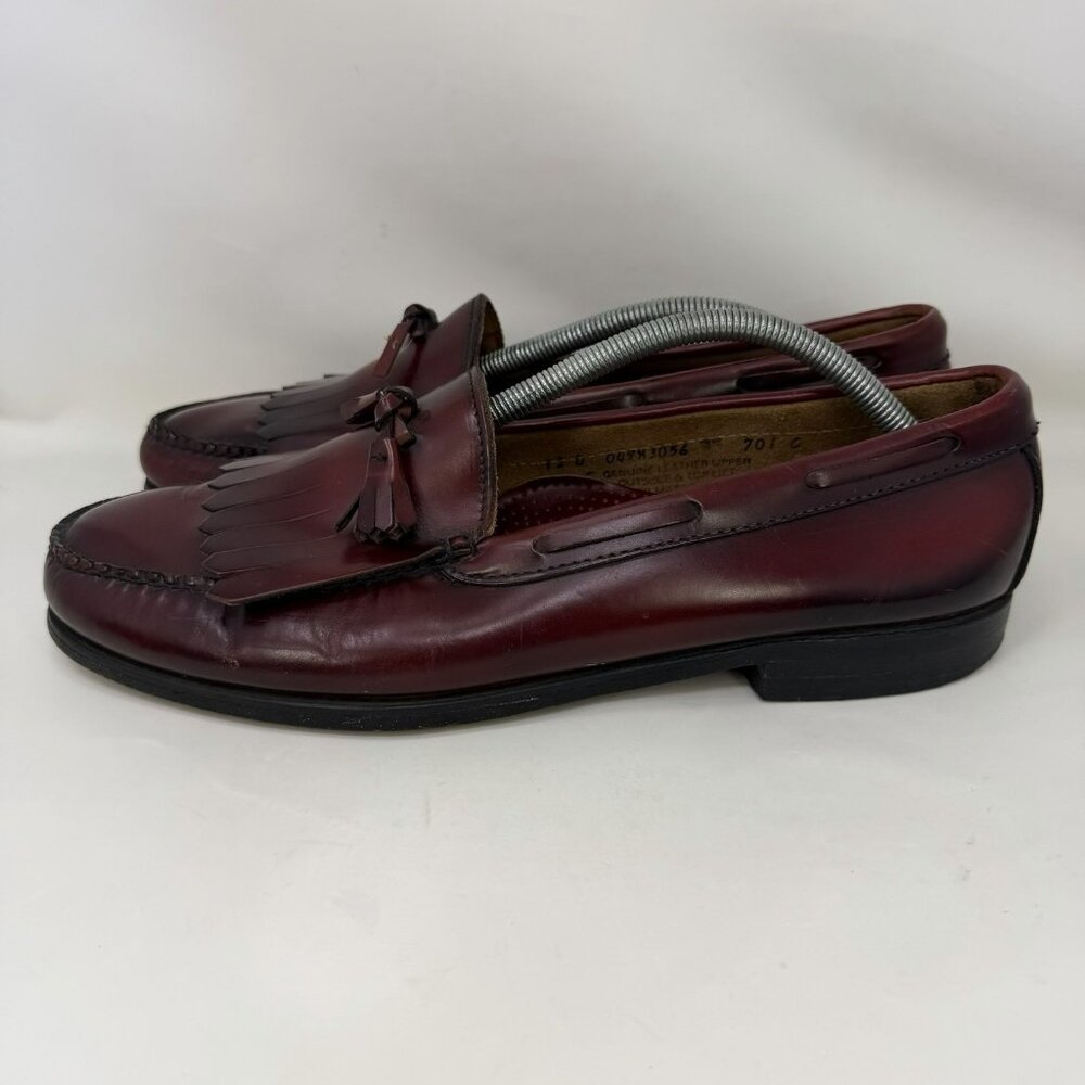 G.H. Bass Weejuns Tassled Loafers Maroon Men’s Size 12 D - Picture 3 of 8
